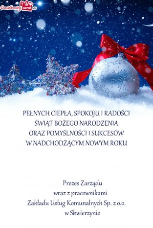 Życzenia świąteczne